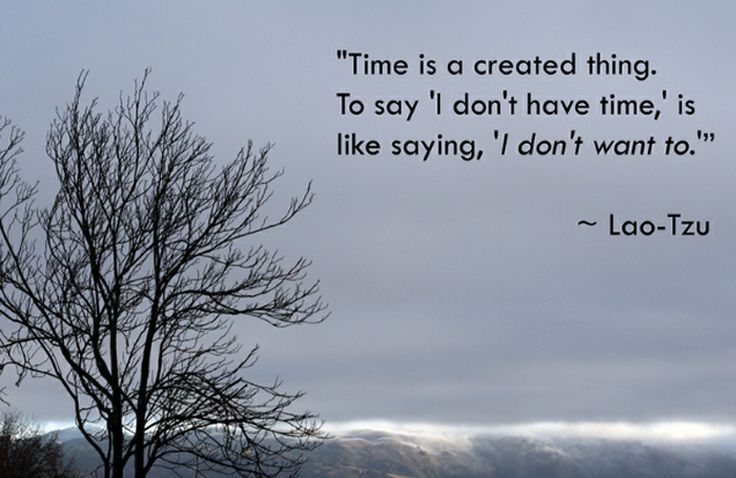 Lao-Tzu Time Inspirational Quote